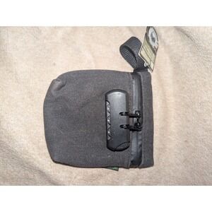 NWT Black Canvas Storage Lock Bag Zipper